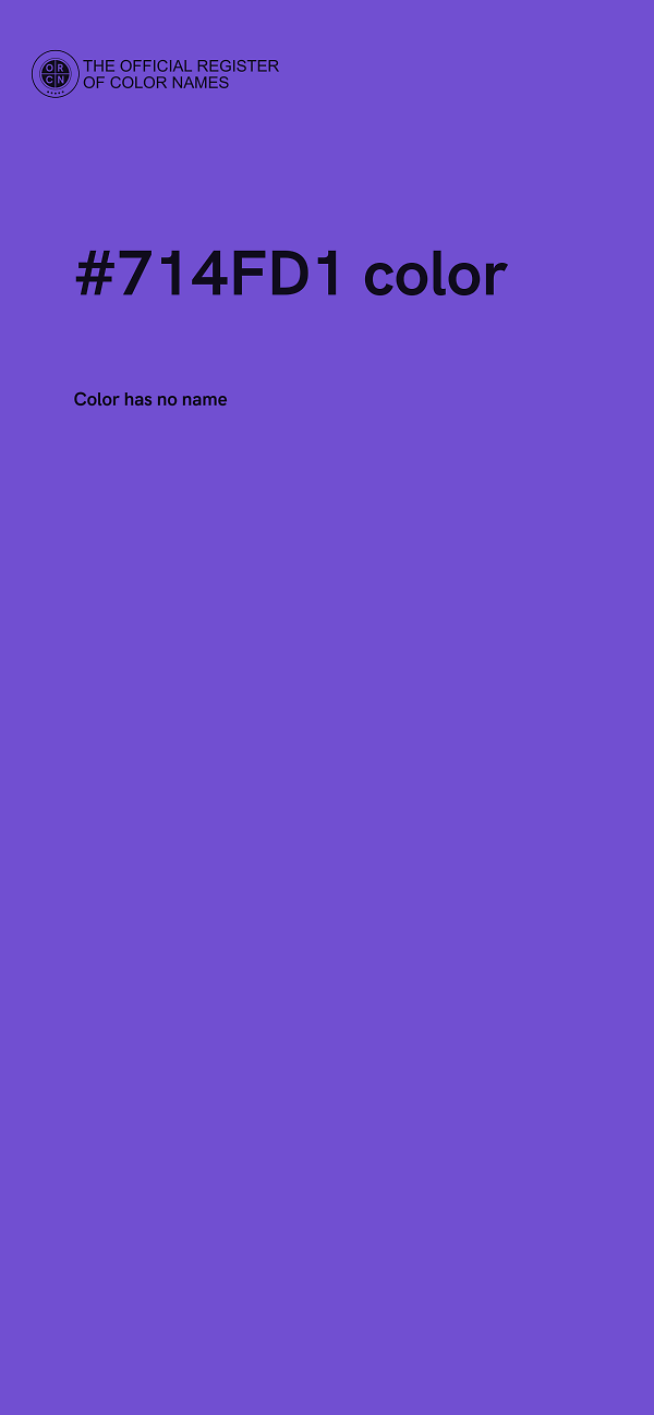 #714FD1 color image