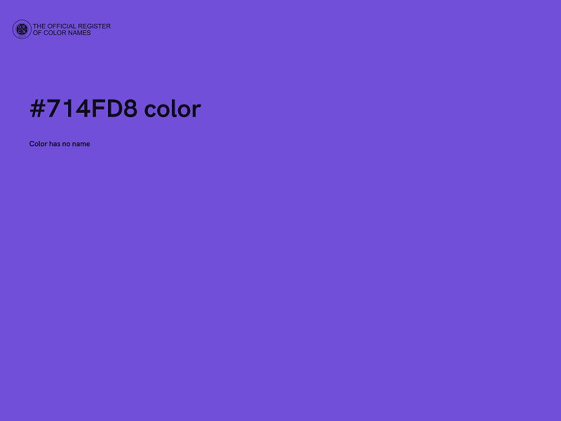 #714FD8 color image