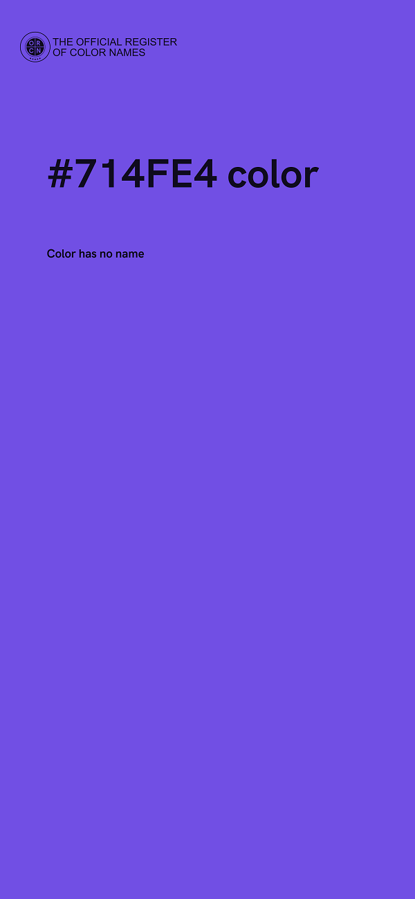 #714FE4 color image