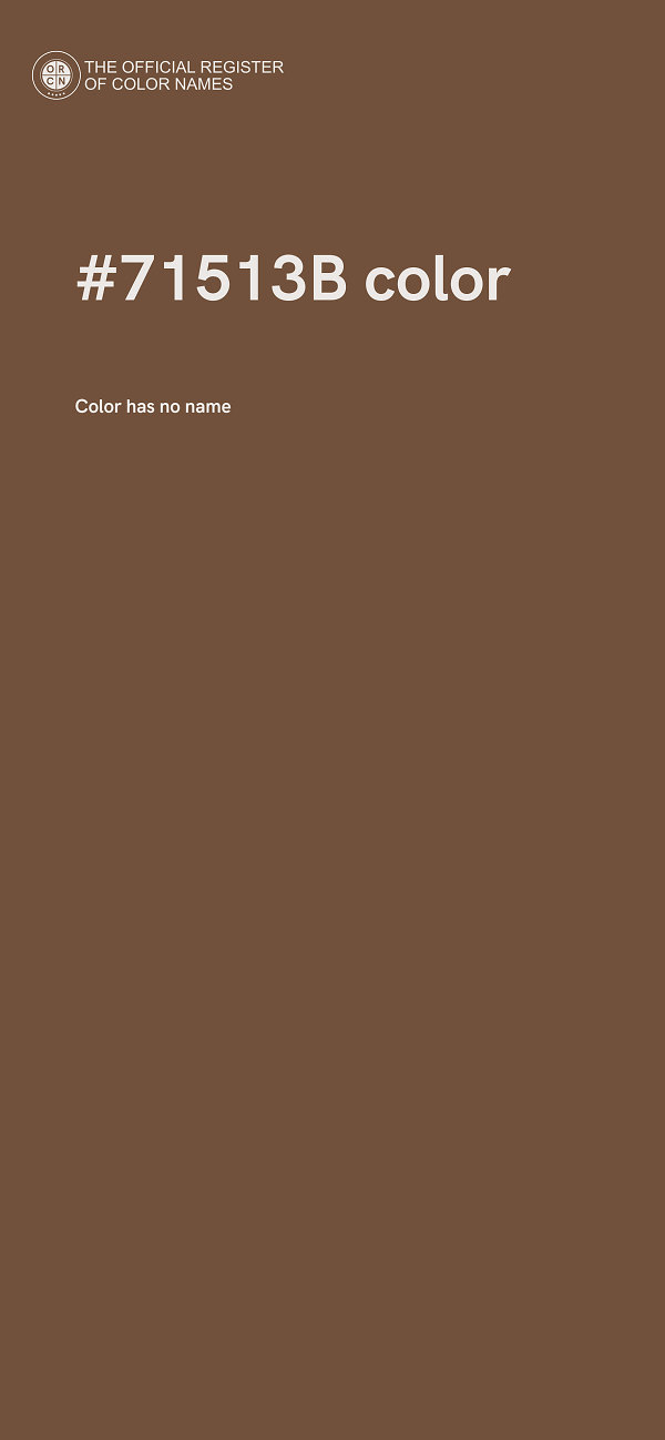 #71513B color image