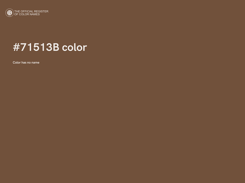 #71513B color image