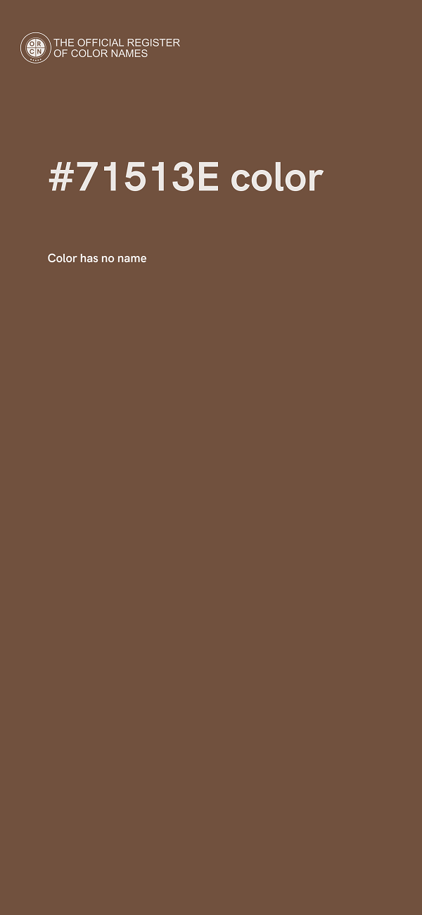 #71513E color image