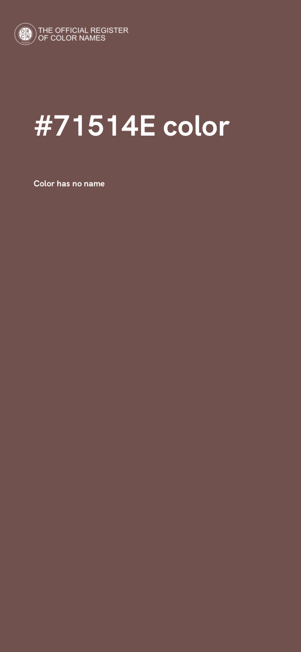 #71514E color image