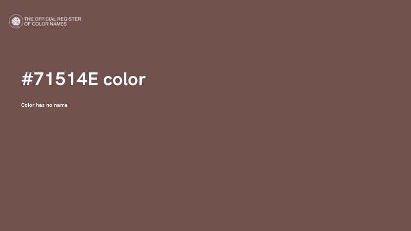#71514E color image