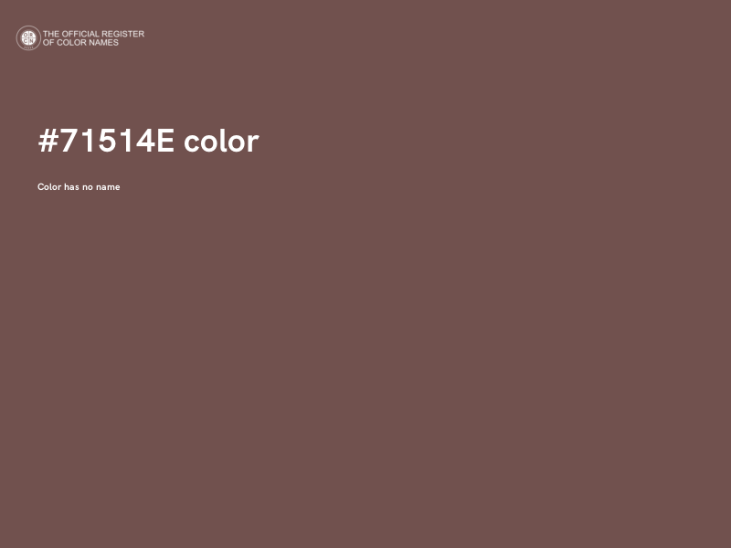 #71514E color image