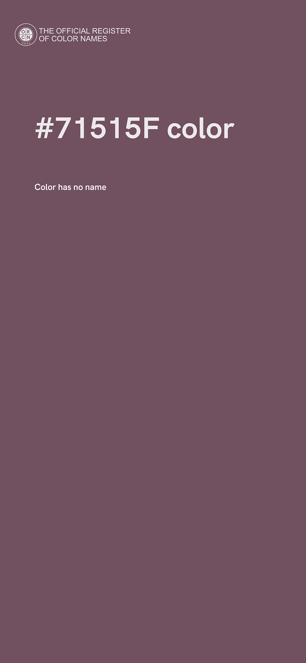 #71515F color image