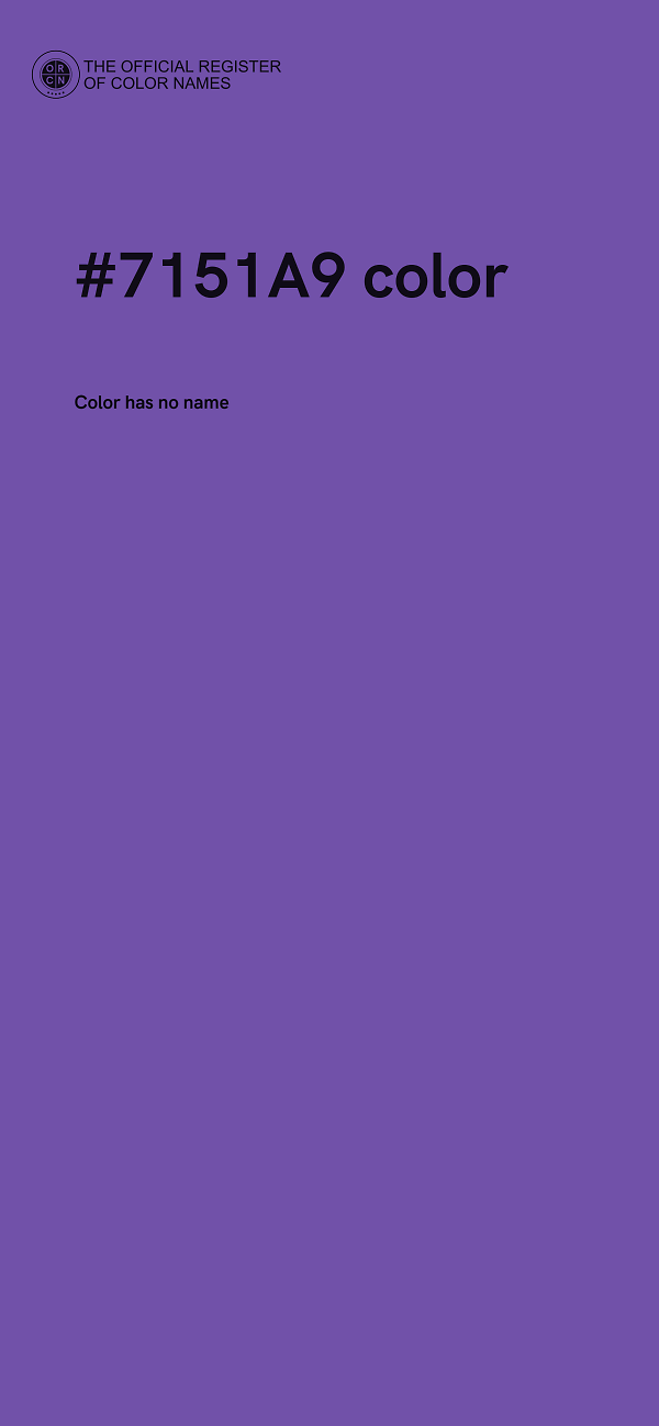 #7151A9 color image