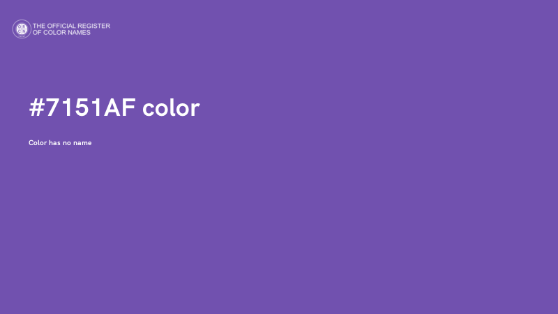#7151AF color image