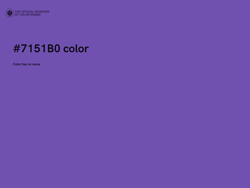 #7151B0 color image