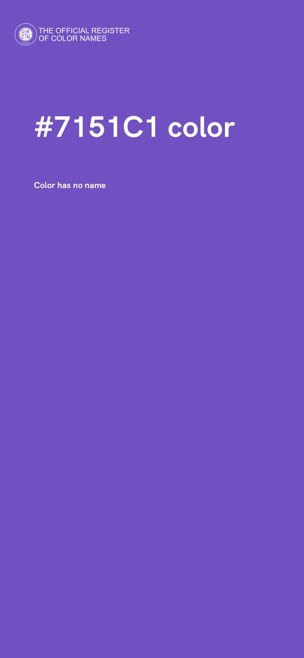 #7151C1 color image