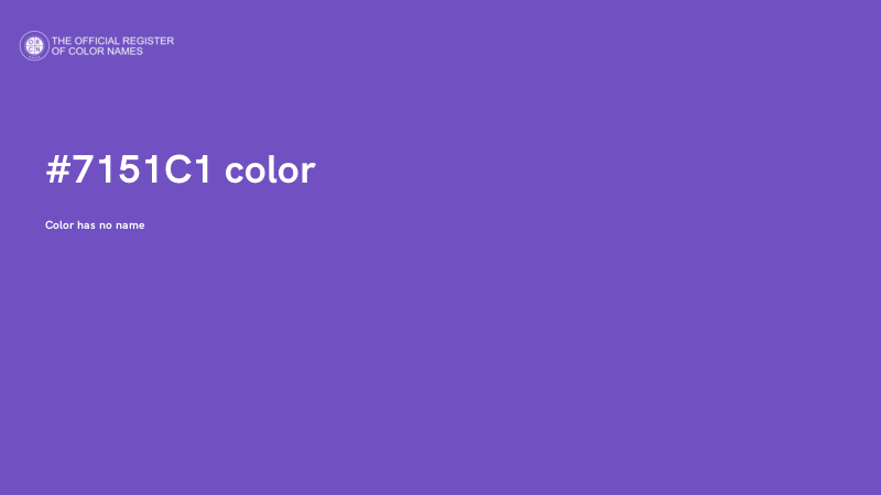 #7151C1 color image