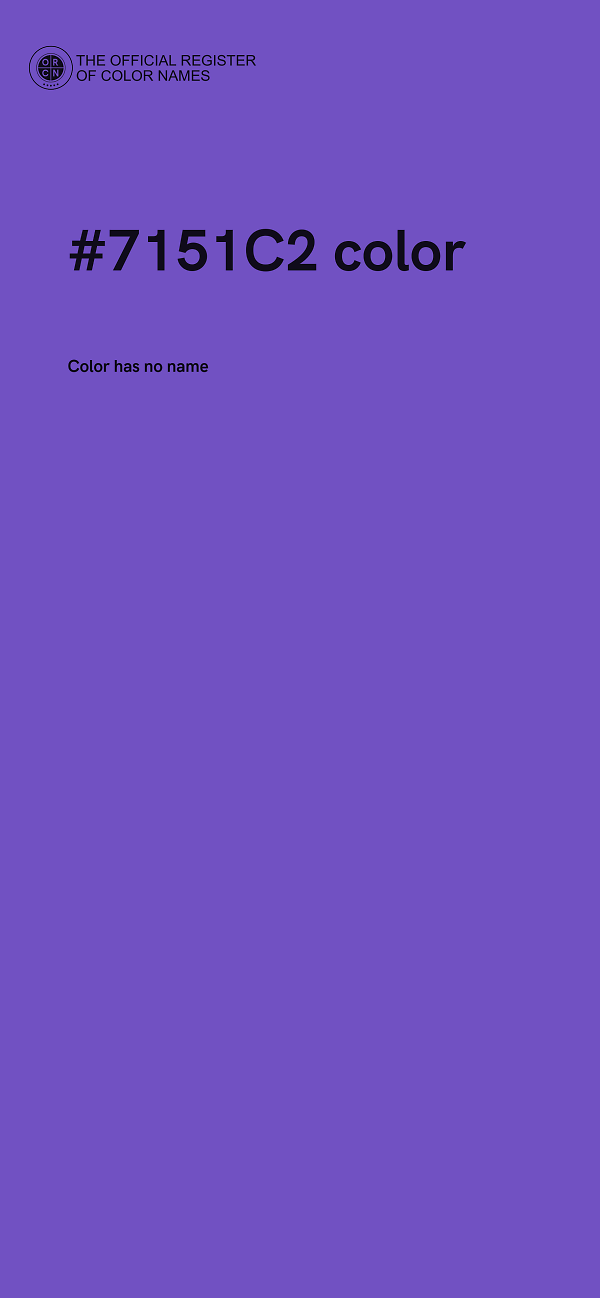 #7151C2 color image