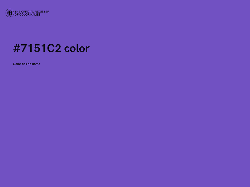 #7151C2 color image