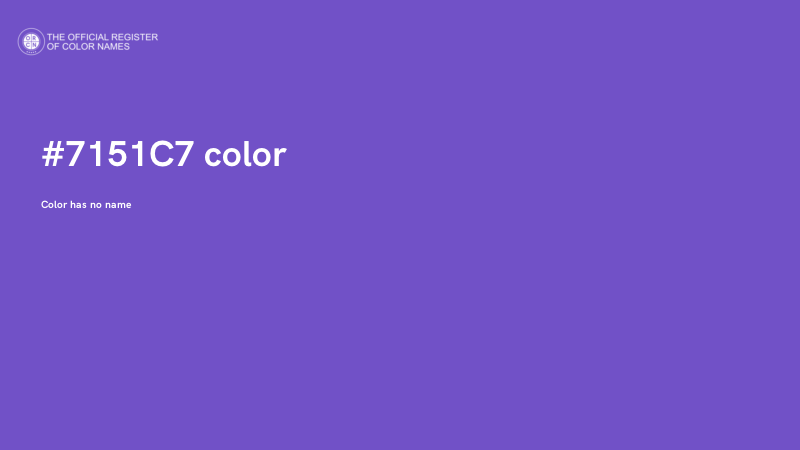#7151C7 color image