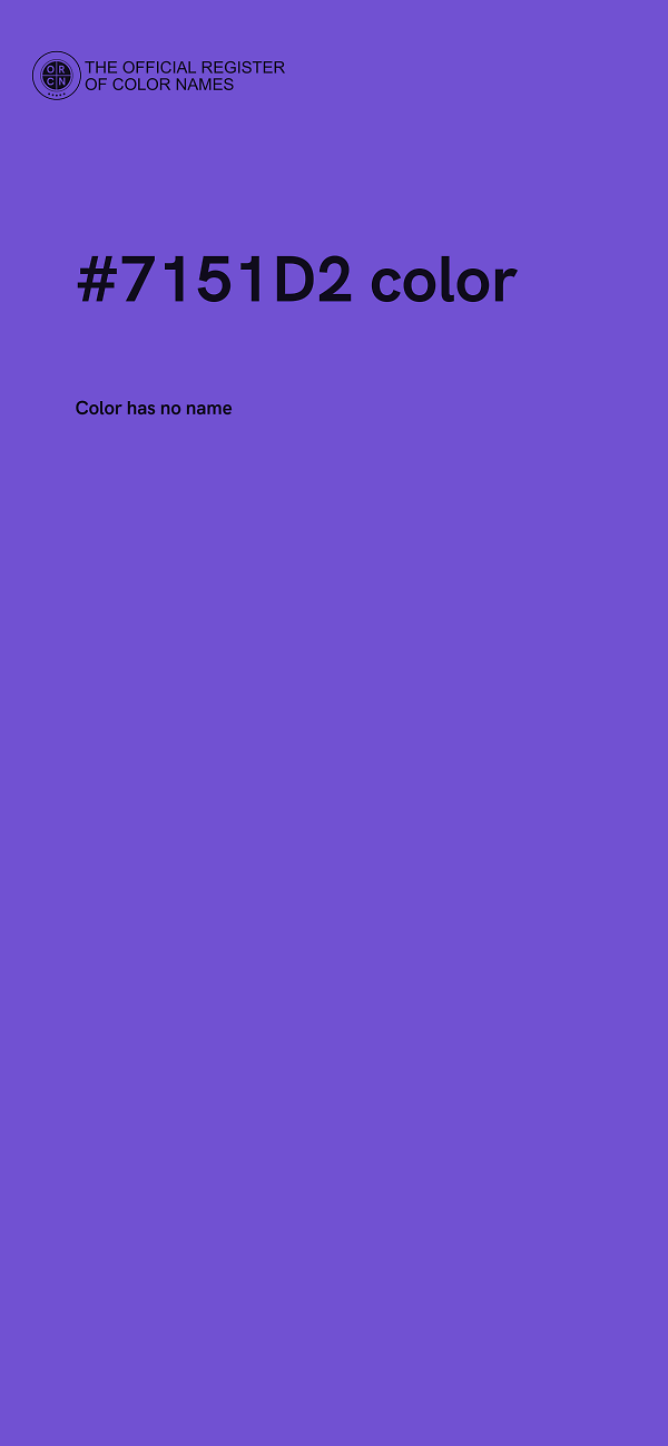 #7151D2 color image