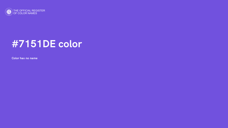 #7151DE color image
