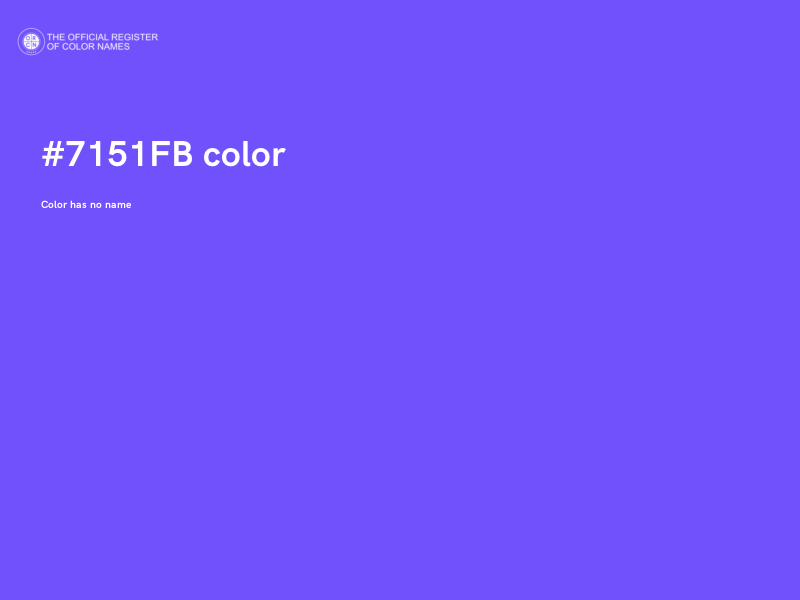 #7151FB color image