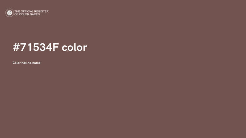 #71534F color image
