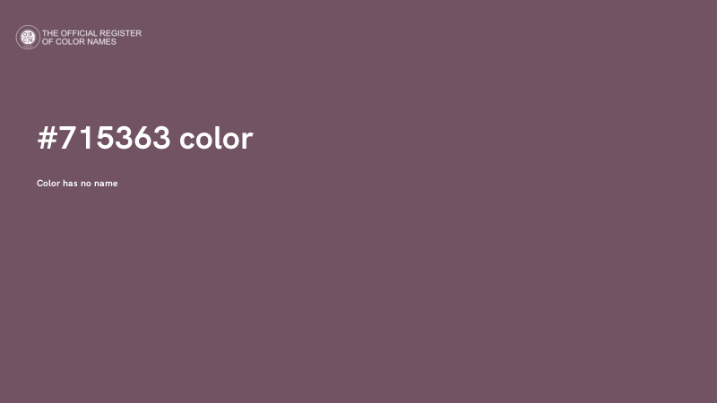 #715363 color image