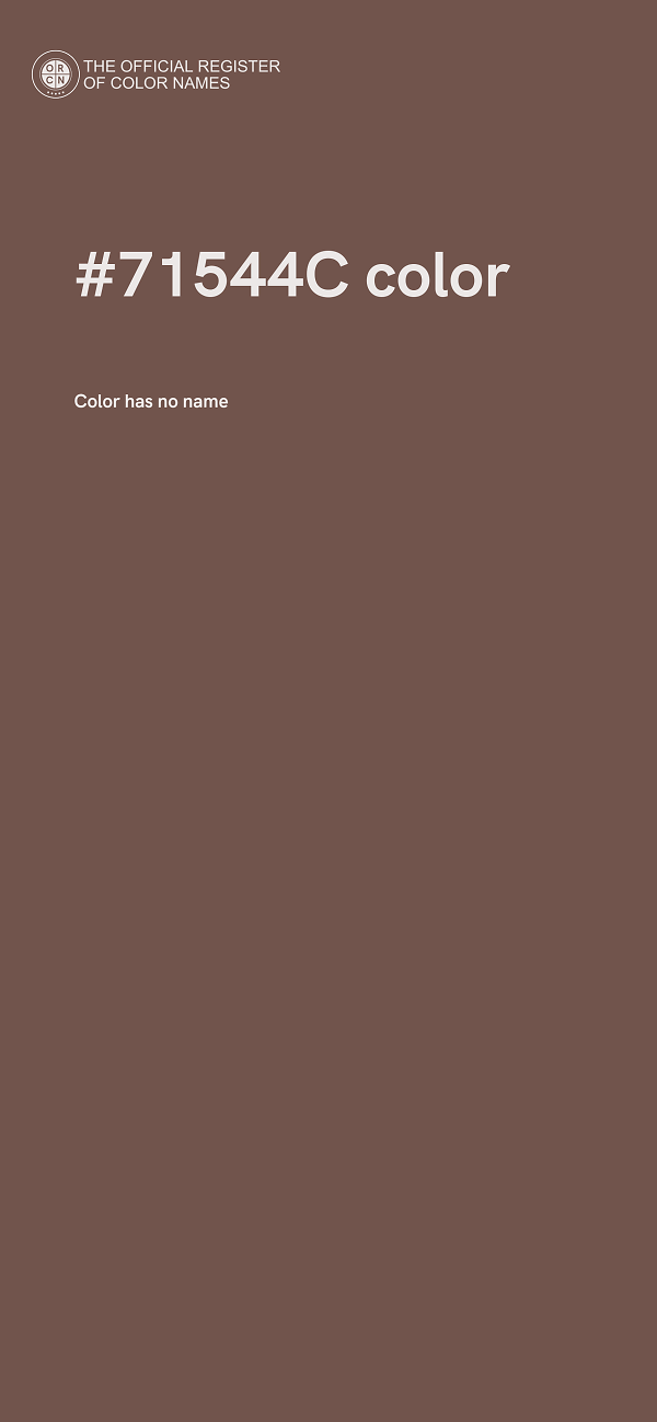 #71544C color image