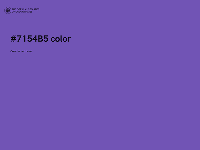 #7154B5 color image