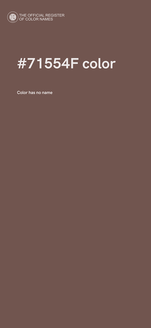 #71554F color image