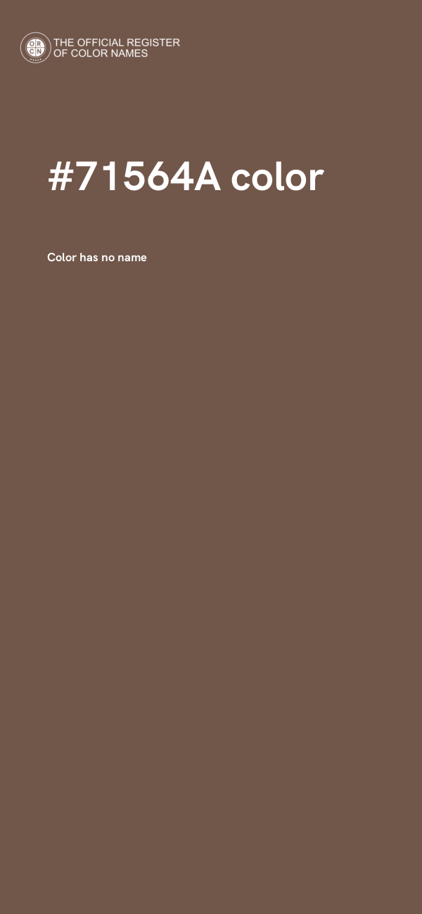 #71564A color image