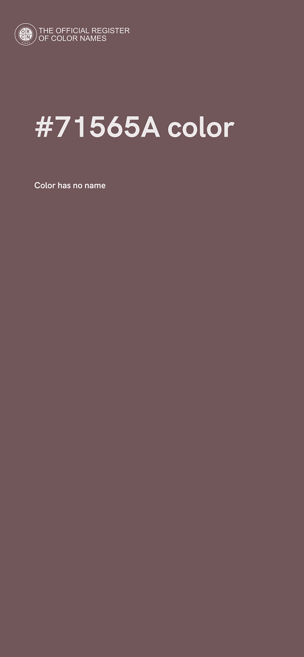 #71565A color image