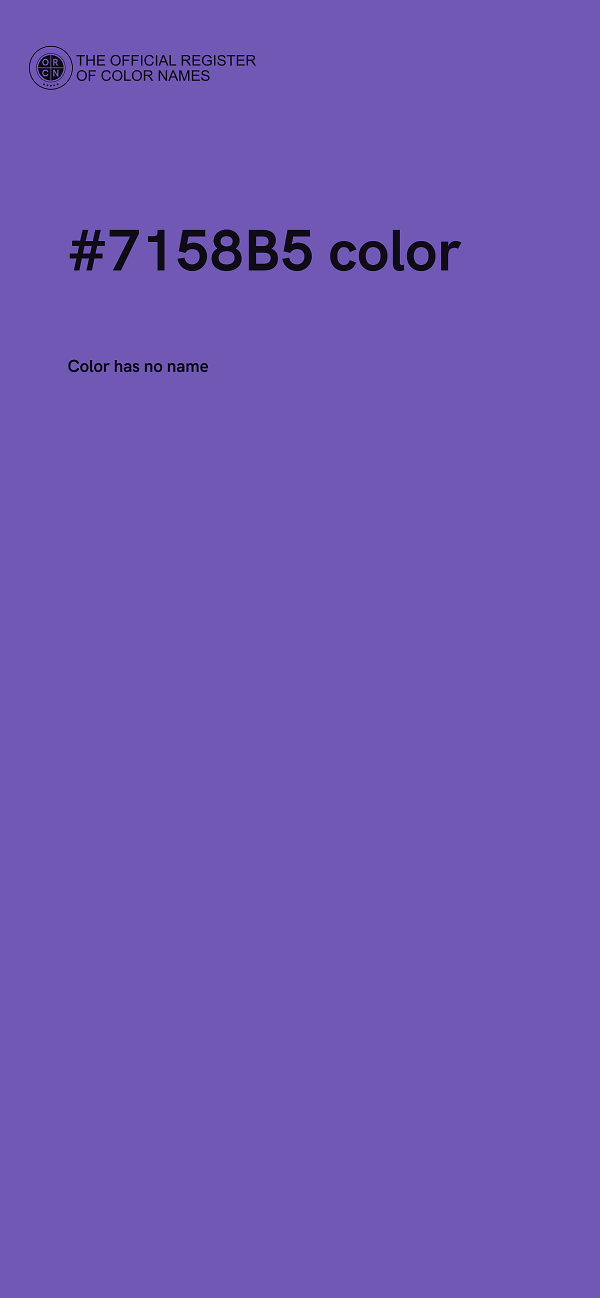 #7158B5 color image