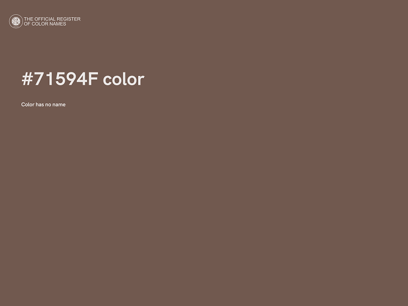 #71594F color image