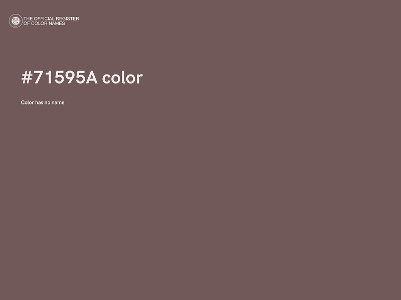 #71595A color image