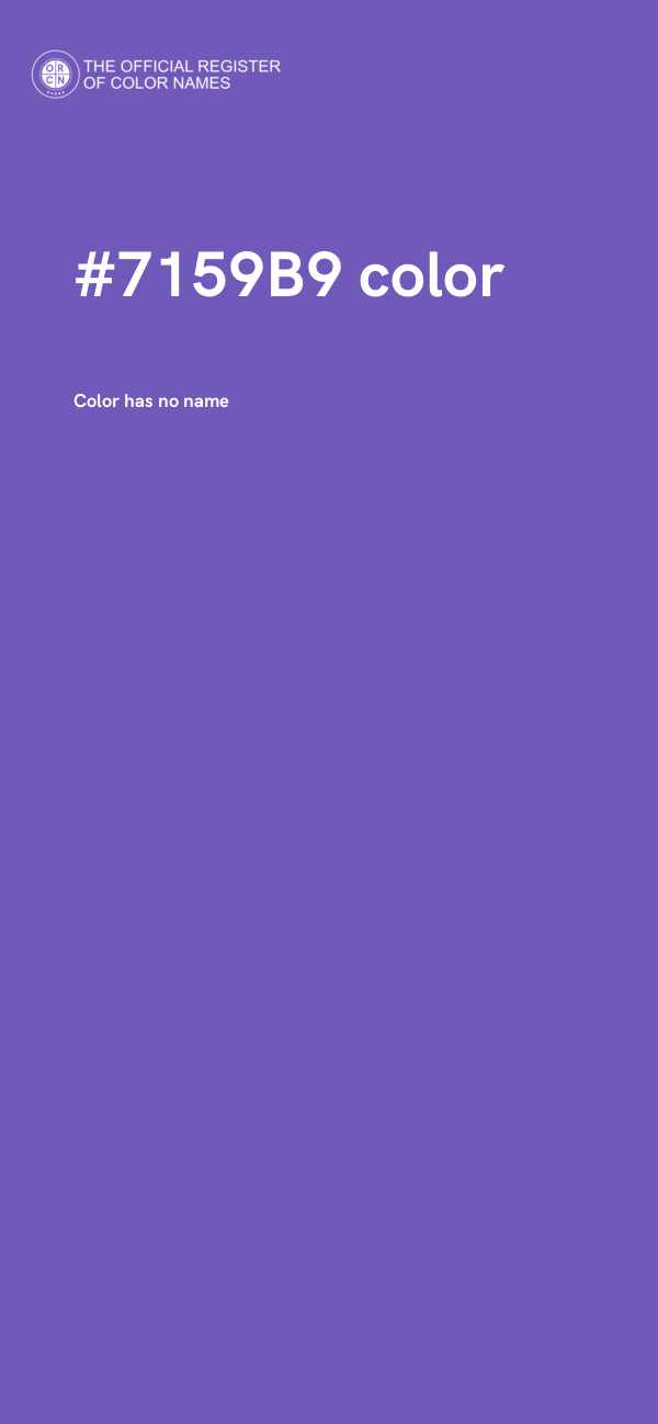 #7159B9 color image