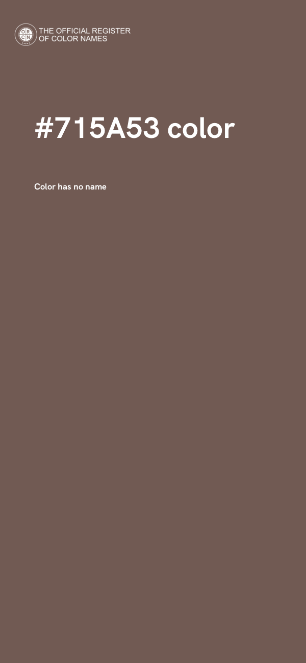 #715A53 color image
