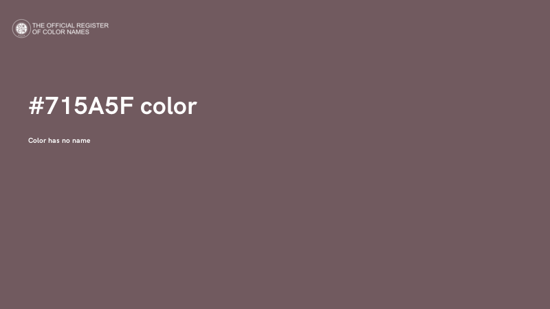 #715A5F color image
