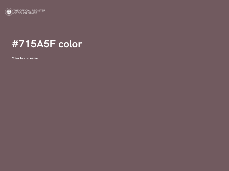 #715A5F color image