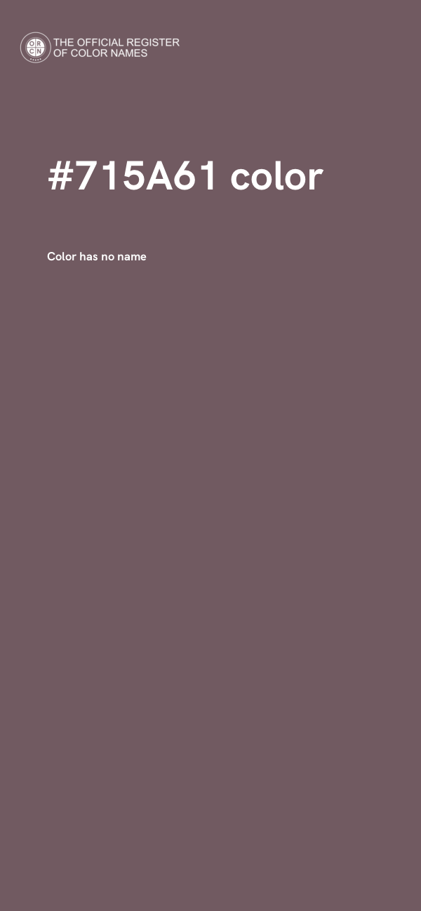 #715A61 color image