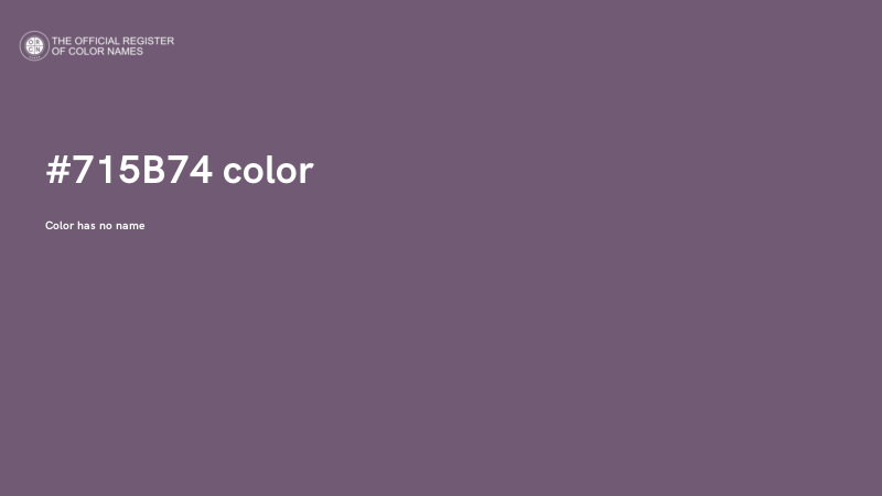 #715B74 color image