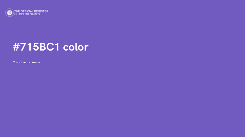 #715BC1 color image