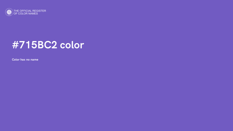#715BC2 color image