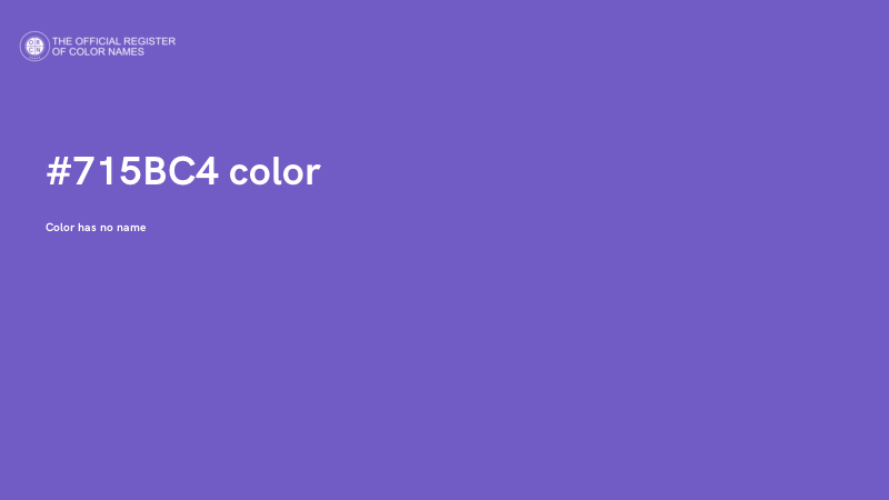 #715BC4 color image