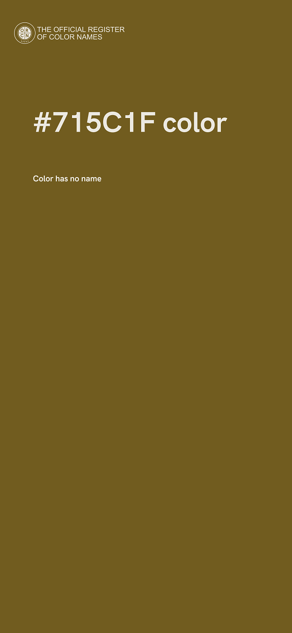 #715C1F color image