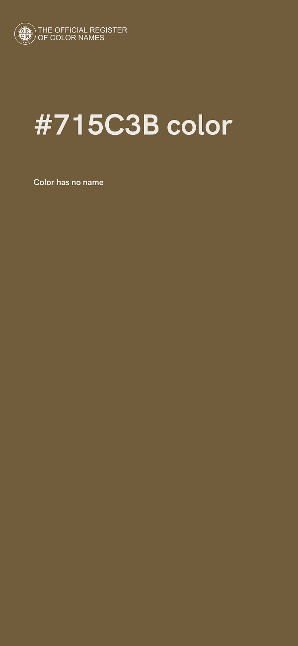 #715C3B color image