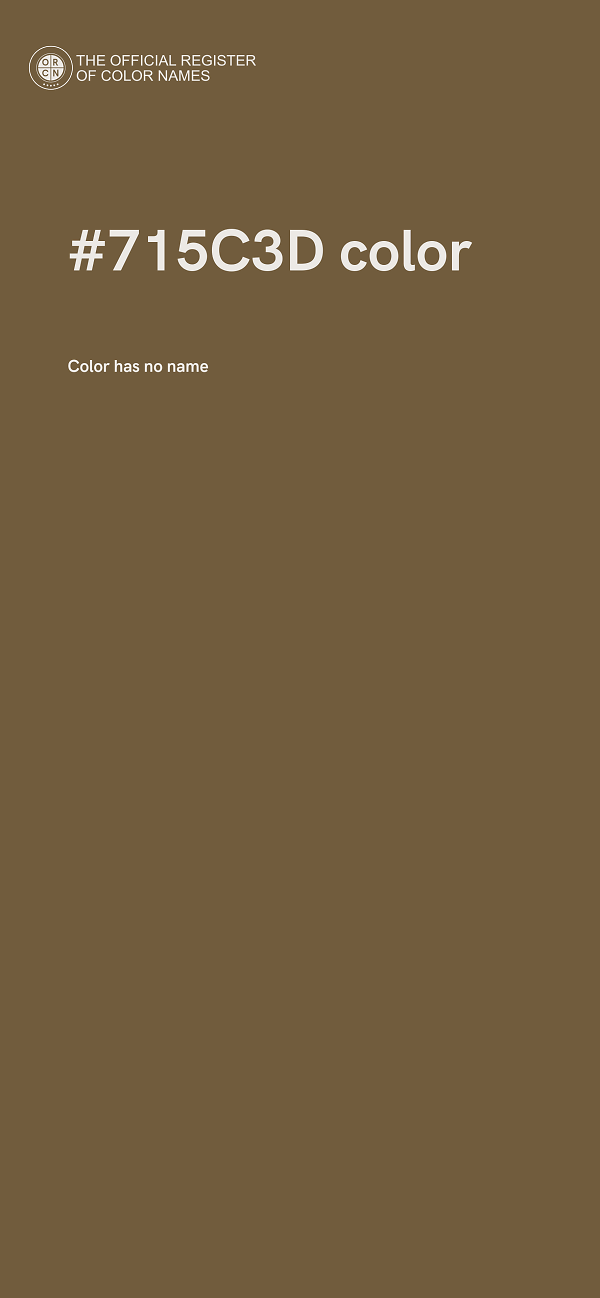 #715C3D color image