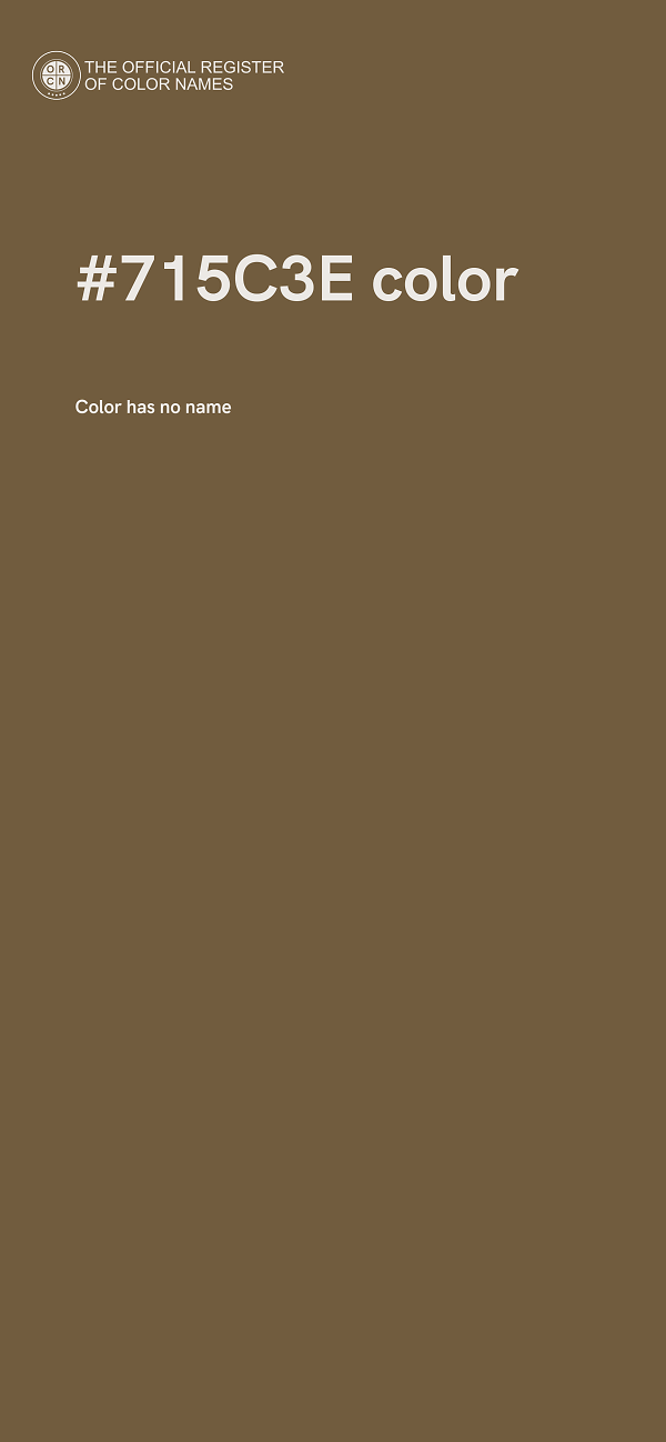 #715C3E color image