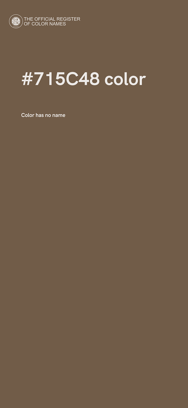 #715C48 color image