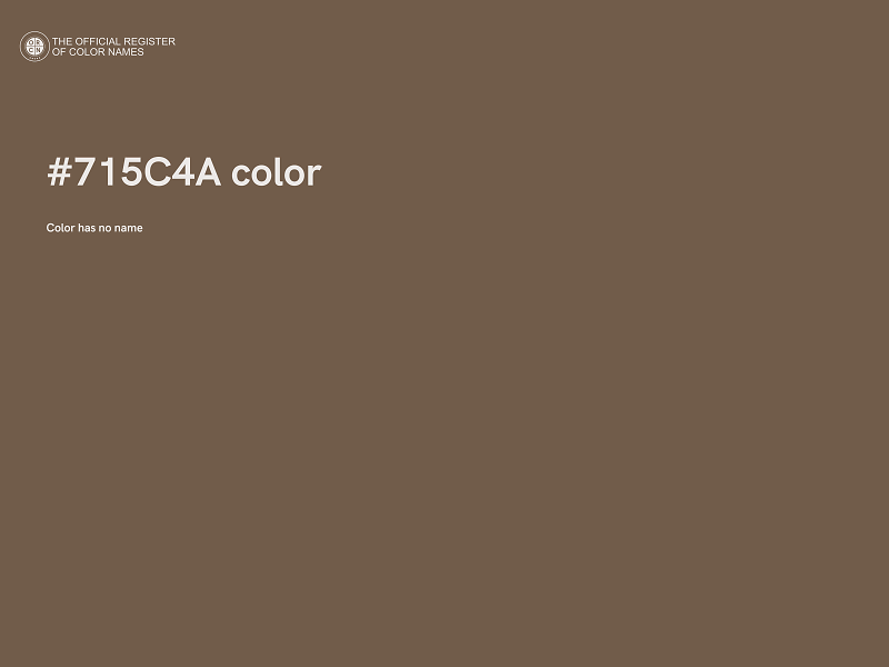 #715C4A color image