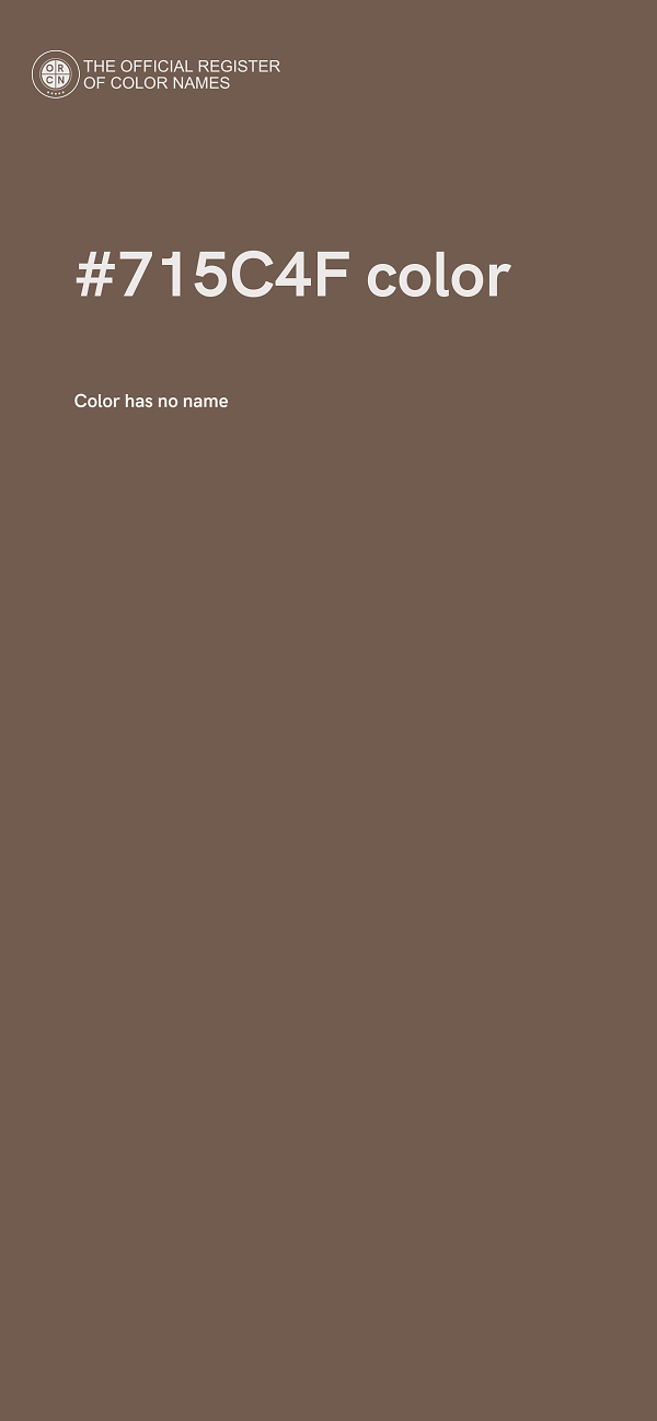 #715C4F color image