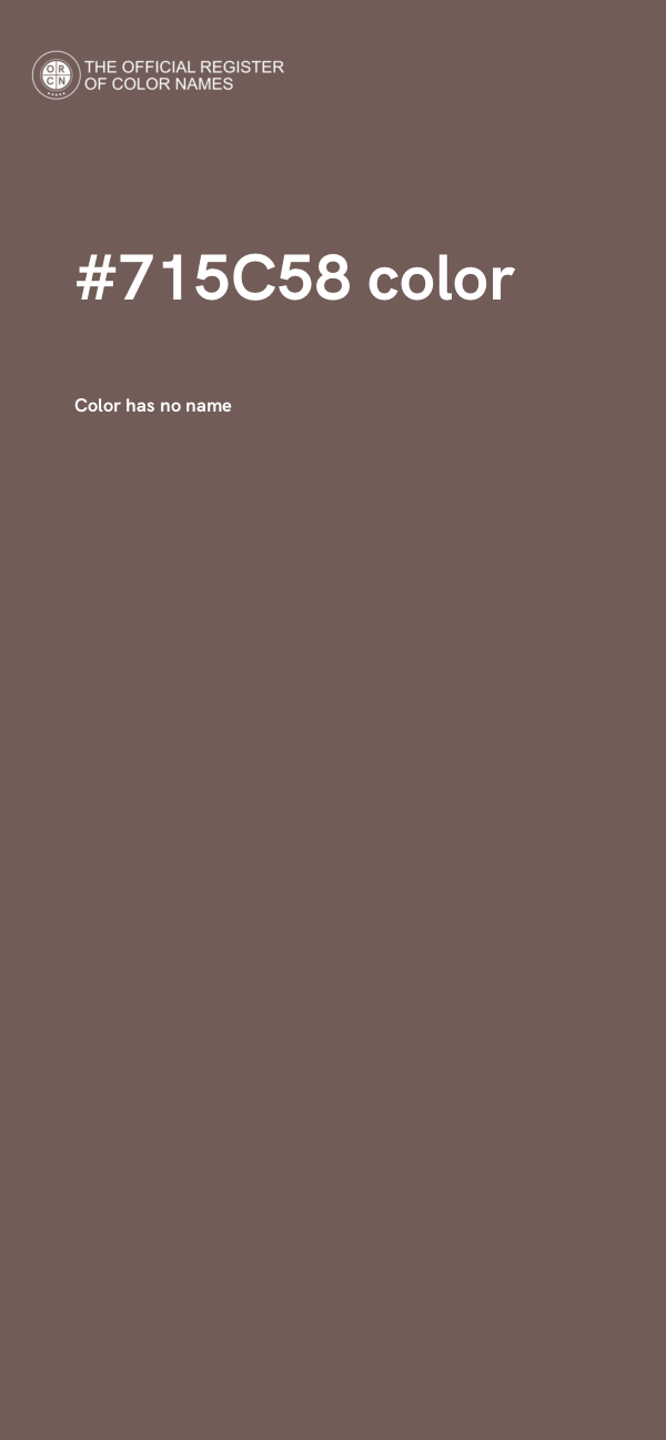 #715C58 color image