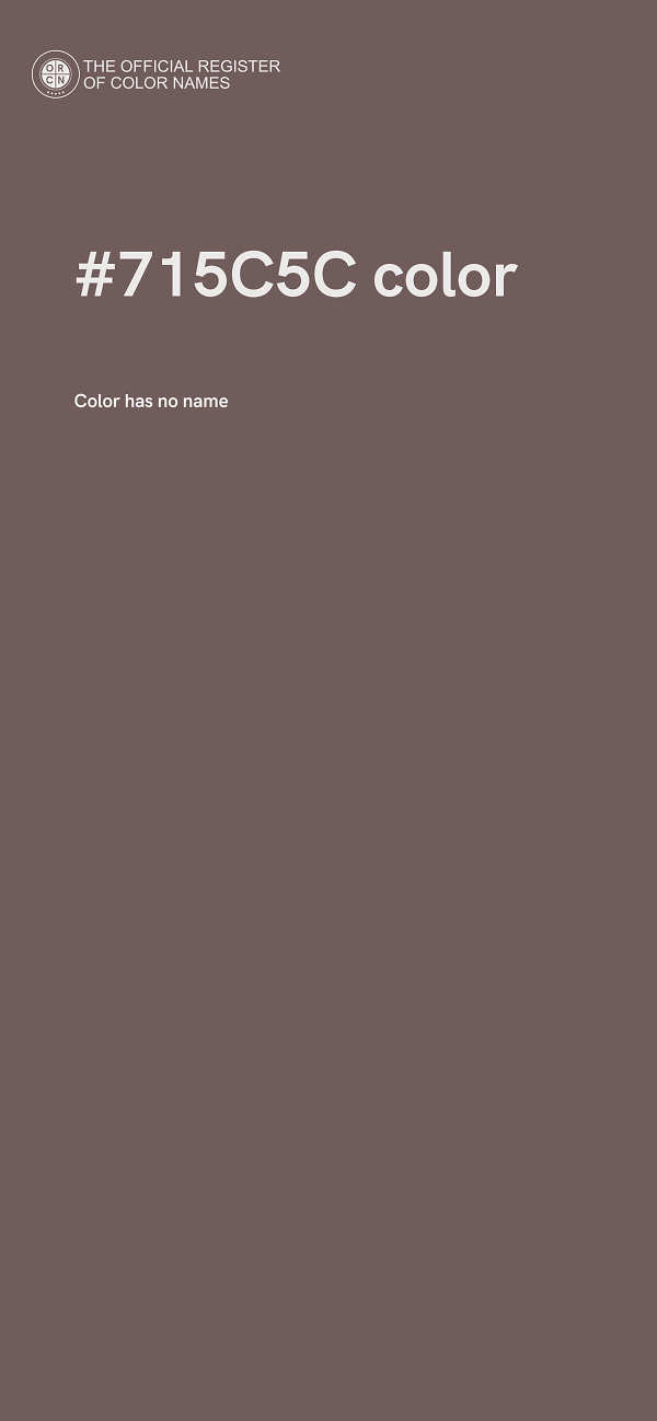 #715C5C color image