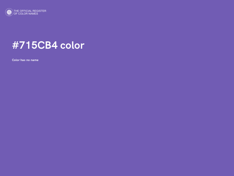 #715CB4 color image